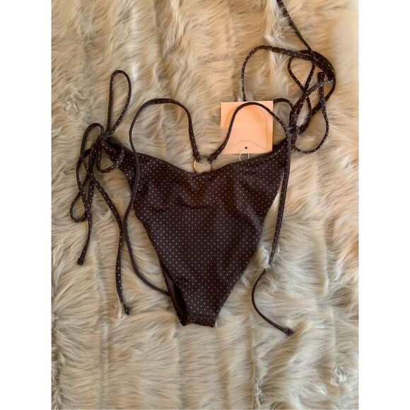 NWT Kittenish Brown Polka Dot Bikini Bottoms XXL - Picture 2 of 4